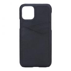 Essentials - Essentials iPhone 11 Pro, Triple Card Läder Cover, svart