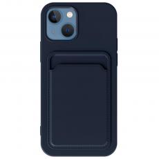 OEM - iPhone 12 / iPhone 12 Pro Skal med Kortfack - Mörkblå