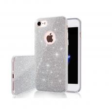 TelForceOne - Glitter Skal för iPhone 13 - Skyddande Silver Mobilfodral