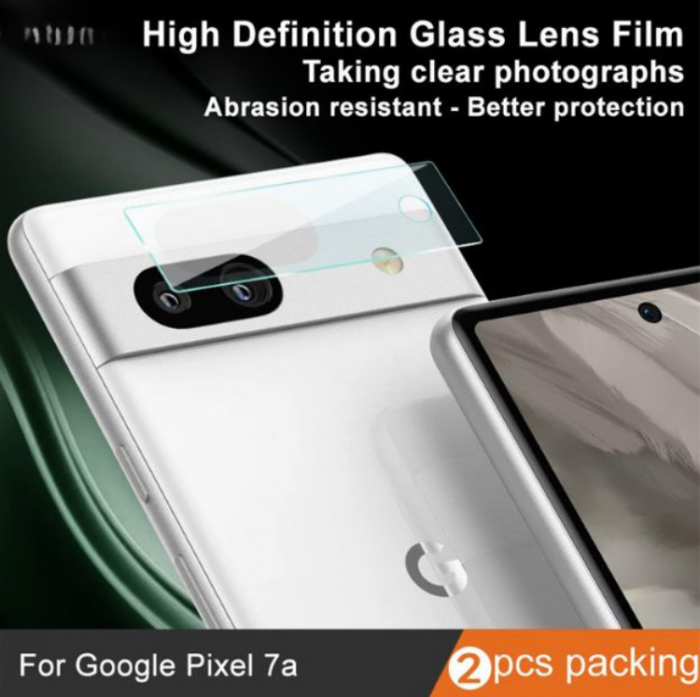 Imak - IMAK Google Pixel 7A Kameralinsskydd i Hrdat glas