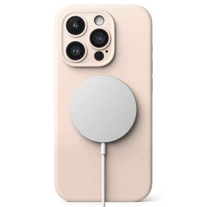 Ringke - Ringke iPhone 15 Pro Mobilskal Magsafe Silikon - Rosa Sand