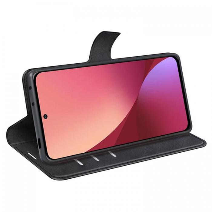 A-One Brand - Magnetic Clasp Plnboksfodral Xiaomi 12/12X - Svart