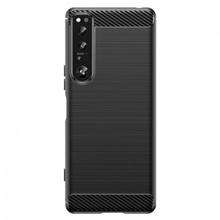 A-One Brand - Sony Xperia 1 IV Skal Carbon Fiber - Svart