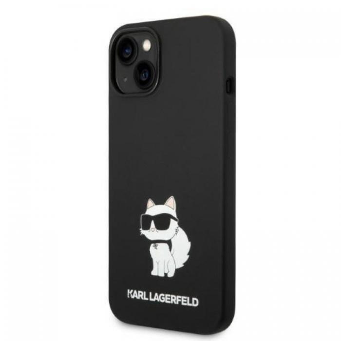 KARL LAGERFELD - Karl Lagerfeld Magsafe iPhone 14 Plus Skal Choupette Silicone - Svart