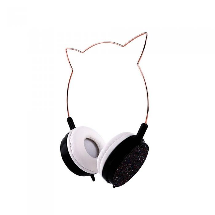 OEM - Hrlurar CAT EAR modell YLFS-22 Jack 3,5mm svart