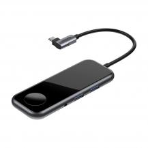 BASEUS - Baseus Mirror series USB-C adapter med inbyggd laddare för Apple Watch