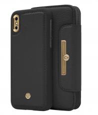 A-One Brand - Marvêlle N°303 Plånboksfodral iPhone X/XS - MIDNIGHT BLACK