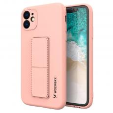 Wozinsky - Wozinsky Kickstand Silikon Skal iPhone 12 & 12 Pro - Rosa