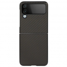 Taltech - Galaxy Z Flip4 5G Mobilskal Carbon Fiber - Svart