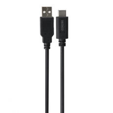 Deltaco - Deltaco USB-A till USB-C Kabel LSZH 1m - Svart