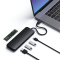 Satechi - Satechi USB-C Hybrid Med Built-in SSD Storage - Svart