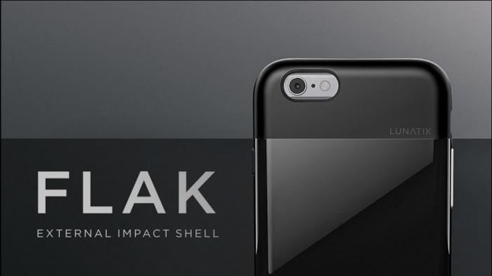 UTGATT5 - Lunatik Flak Skal till Apple iPhone 6 / 6S - Svart