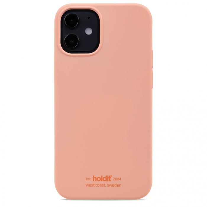 UTGATT5 - Holdit Silikon Skal iPhone 12 Mini - Rosa Peach