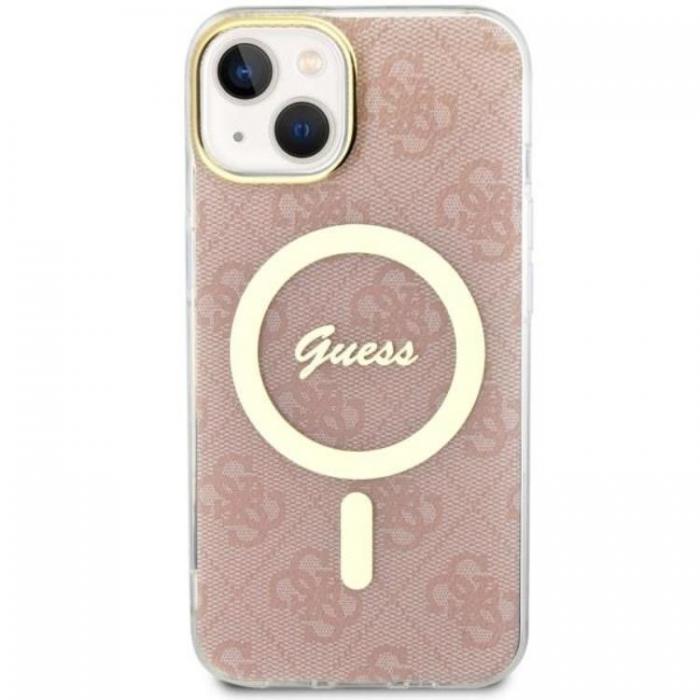 Guess - Guess iPhone 14 Plus Mobilskal MagSafe 4G - Rosa
