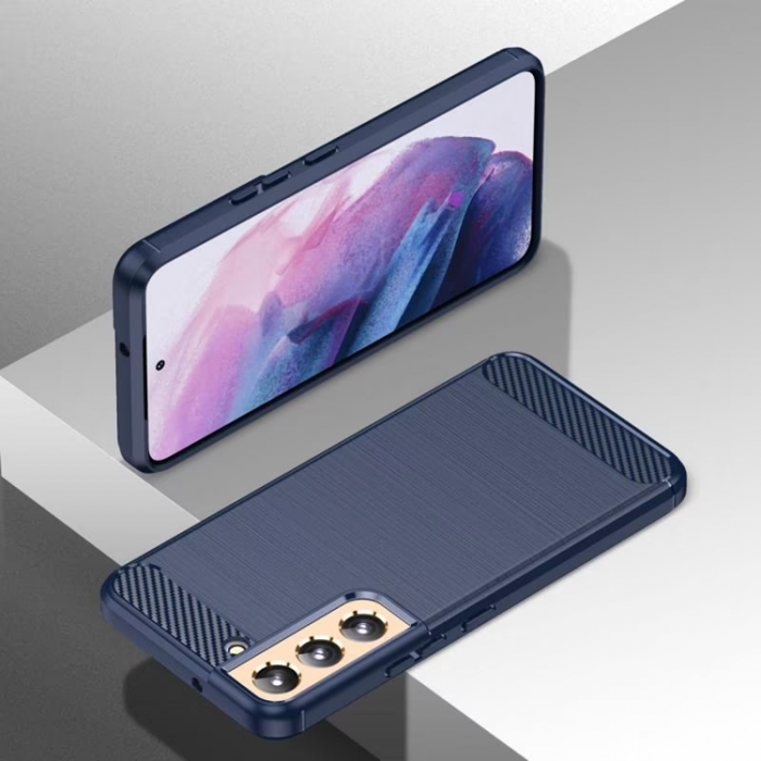 OEM - Galaxy A54 5G Mobilskal Carbon Silicone Flexible - Bl