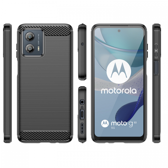 OEM - Motorola Moto G53 Mobilskal Carbon - Svart