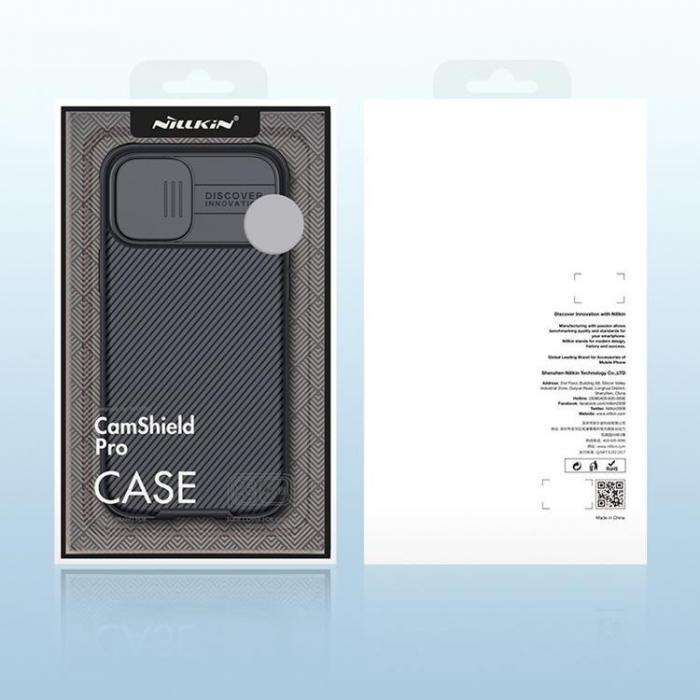 UTGATT5 - Nillkin CamShield Pro Skal iPhone 12 Pro Max - Svart