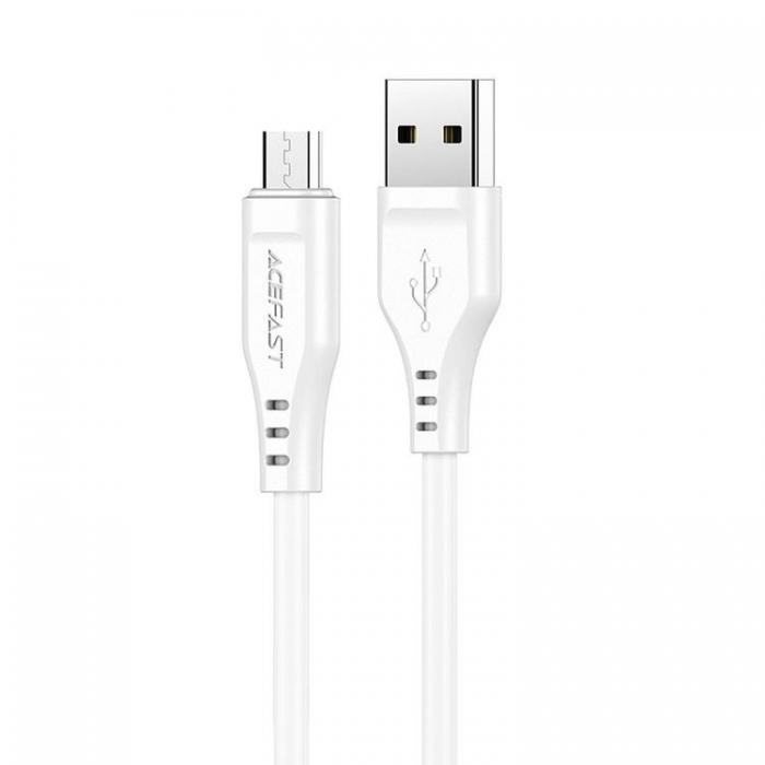 UTGATT1 - Acefast USB-A Till Micro USB Kabel 1.2m - Vit