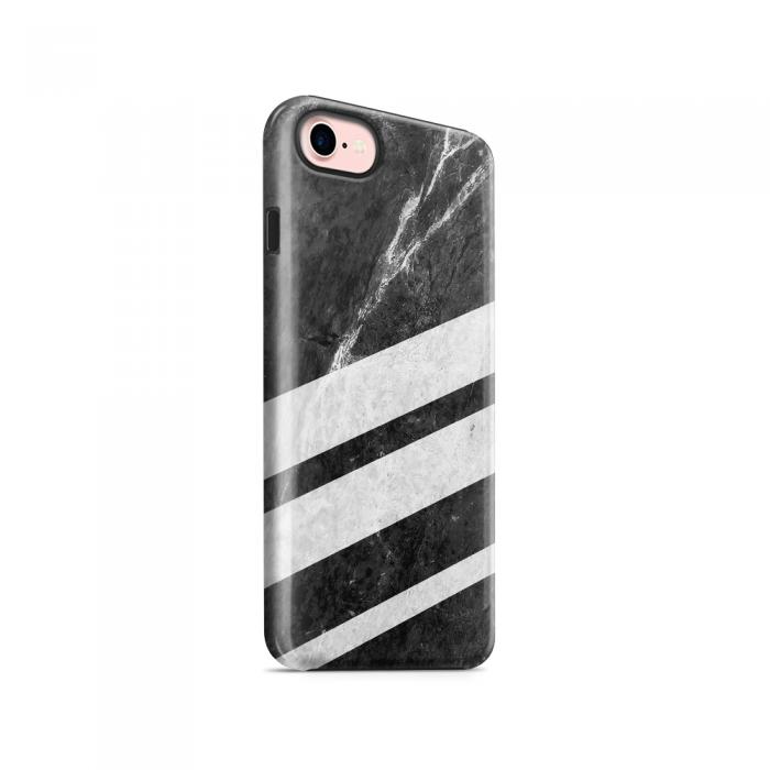UTGATT5 - Tough mobilskal till Apple iPhone 7/8 - Black Striped Marble