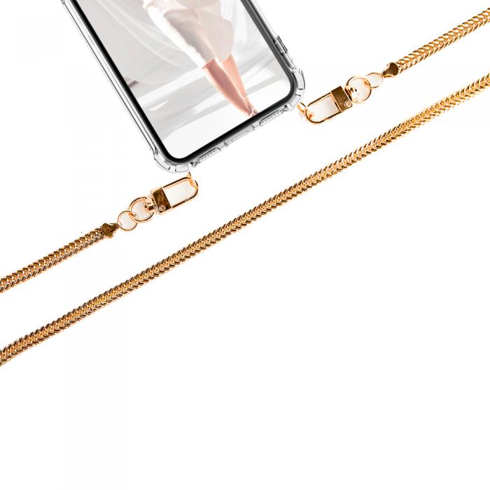Boom of Sweden - Boom iPhone 13 Pro Max skal med mobilhalsband- Chain Gold