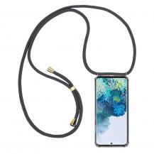 CoveredGear-Necklace - Boom Galaxy S20 Plus mobilhalsband skal - Grey Cord