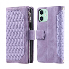 A-One Brand - iPhone 11 Plånboksfodral Quilted - Lila
