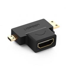 Ugreen - Ugreen Micro HDMI + Mini HDMI Adapter - Svart