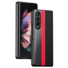 A-One Brand - Galaxy Z Fold 4 Skal Carbon Fiber - Röd