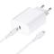 Forcell - Forcell Reseladdare USB-C med Lightning Kabel 3A 20W - Vit