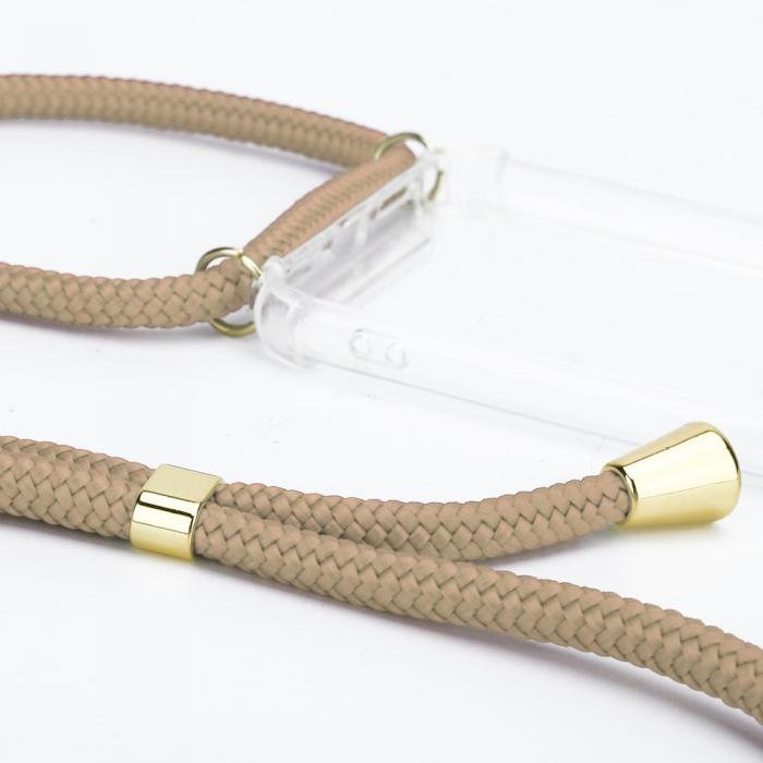 CoveredGear-Necklace - Boom Galaxy A40 mobilhalsband skal - Beige Cord