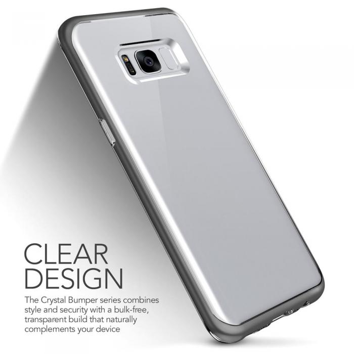 UTGATT5 - Verus Crystal Bumper Skal till Samsung Galaxy S8 - Dark Silver