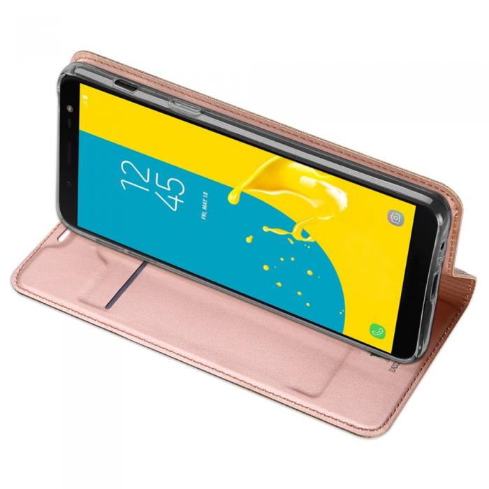 UTGATT4 - DUX DUCIS Plnboksfodral till Samsung Galaxy J6 (2018) - Rose Gold