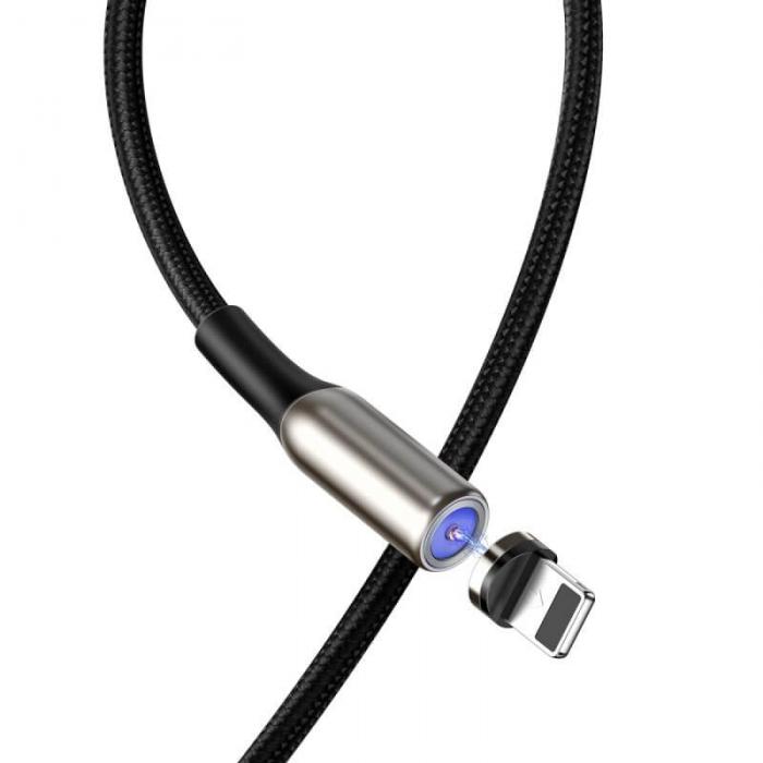 UTGATT5 - Baseus Zinc magnetisk USB Kabel lightning 2A 1m Svart