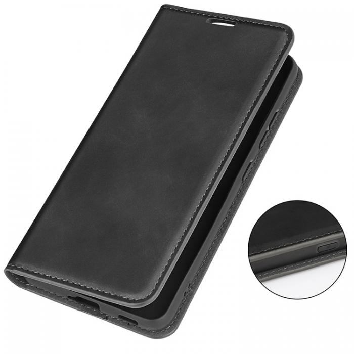 A-One Brand - iPhone 15 Plnboksfodral Flip PU-Lder - Svart