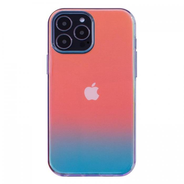 A-One Brand - iPhone 12 Pro Max Skal Aurora Neon Gel - Guld