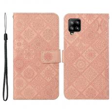 A-One Brand - Ethnic Design Plånboksfodral Galaxy A22 4G - Rosa