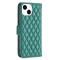 BINFEN COLOR - BINFEN iPhone 14 Plnboksfodral Rhombus - Grn