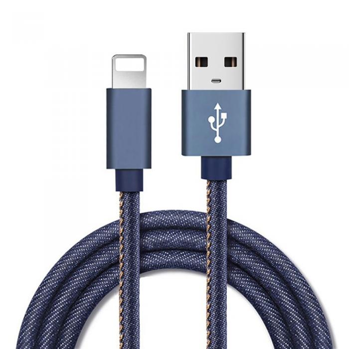 UTGATT5 - Floveme Jeans USB Lightning Kabel - 30 Cm