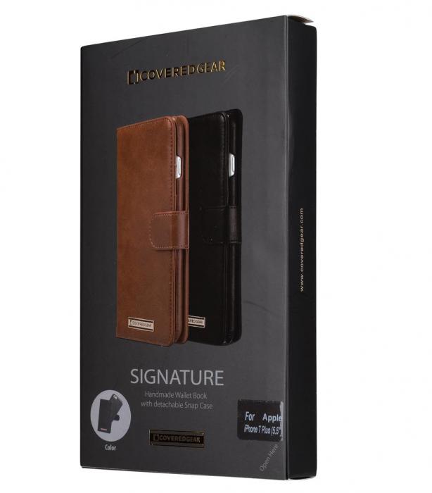 UTGATT4 - CoveredGear Signature Plnboksfodral till iPhone 7/8 Plus - Svart