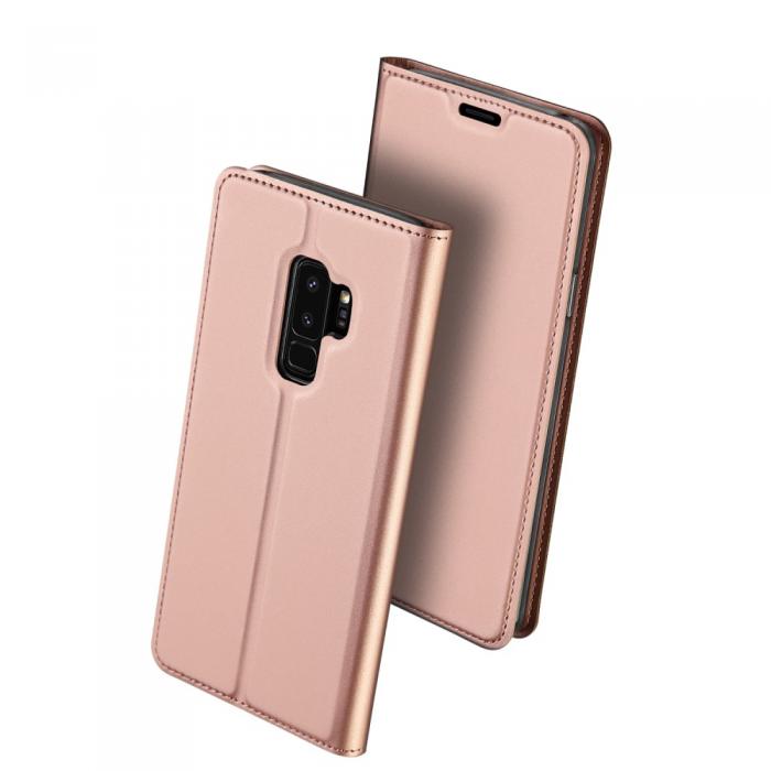 UTGATT4 - DUX DUCIS Plnboksfodral till Samsung Galaxy S9 Plus - Rose Gold