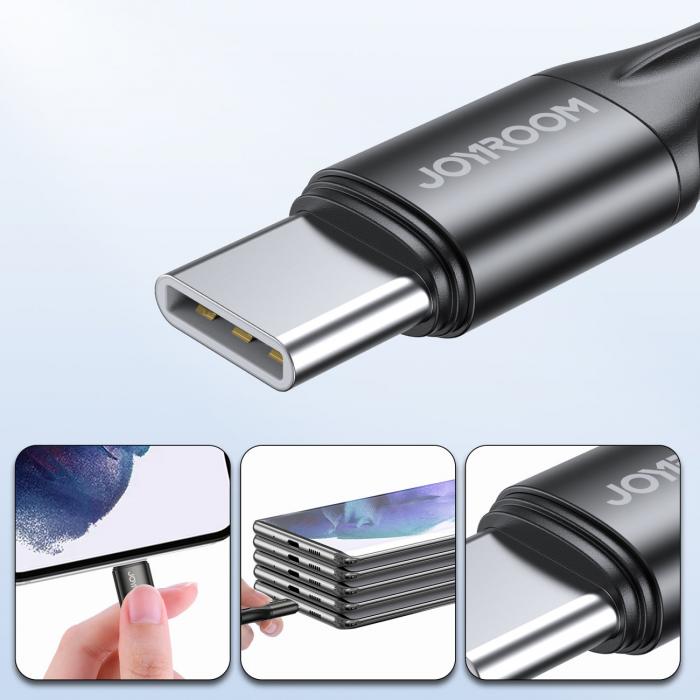 Joyroom - Joyroom USB-C till USB-C Kabel PD 60W 1m - Svart