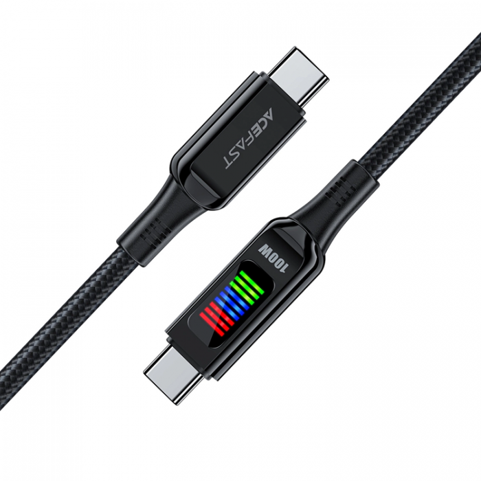 Acefast - Acefast USB-C Till USB-C Kabel 1.2m 100W - Svart