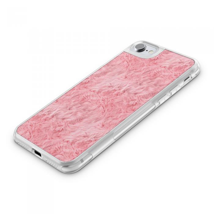 UTGATT5 - Fashion mobilskal till Apple iPhone 7 - Pink Fur