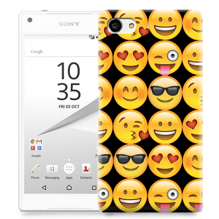 UTGATT5 - Skal till Sony Xperia Z5 Compact - Emoji - Smileys