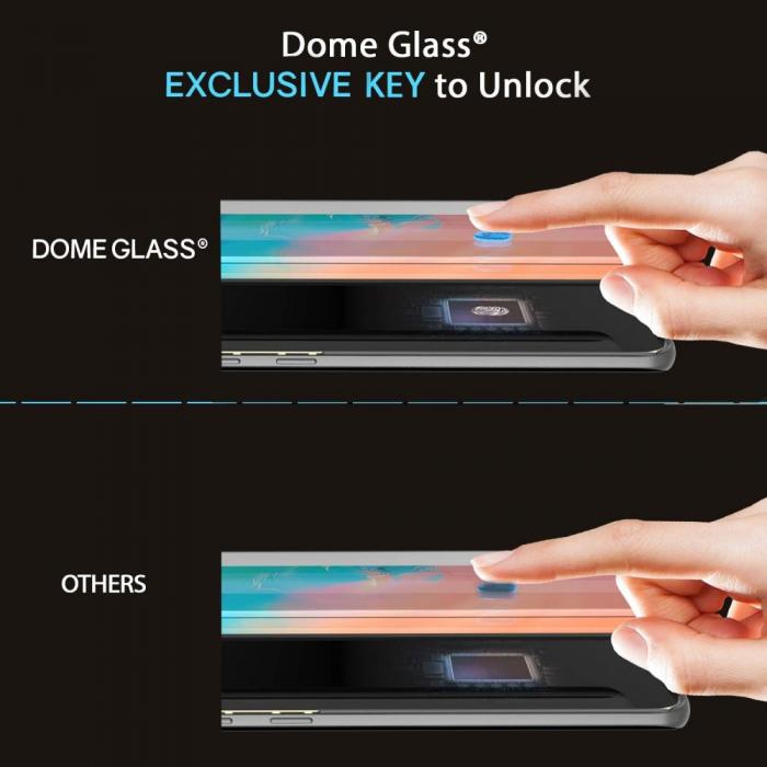 Whitestone - Whitestone Hrdat Glas Skrmskydd Dome Galaxy Note 10 Clear