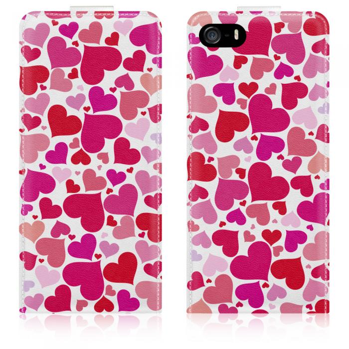 UTGATT5 - Flipfodral till iPhone 5/5S - Valentine Hearts