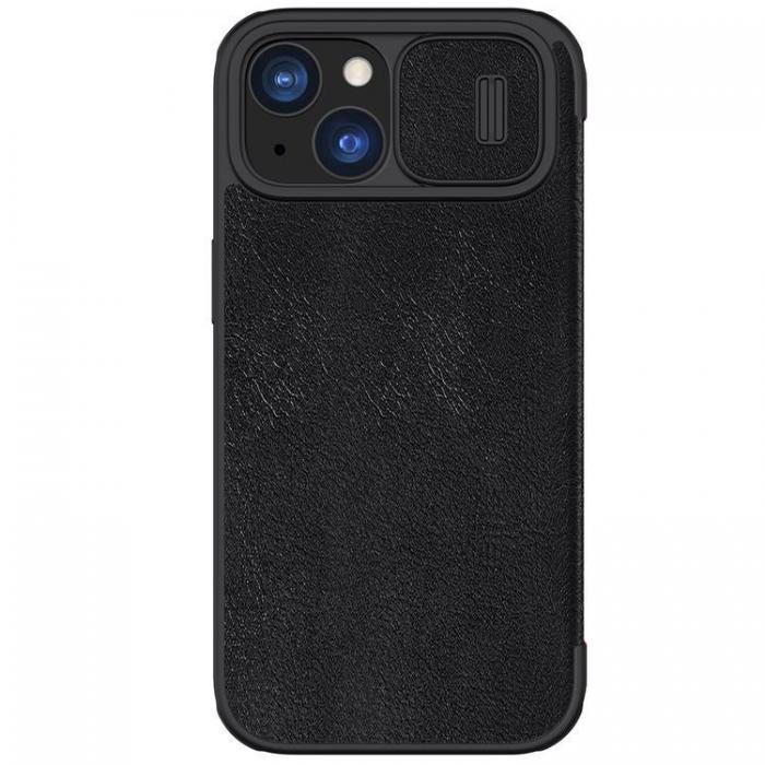 Nillkin - Nillkin iPhone 15 Plus Plnboksfodral Qin Pro Lder - Svart