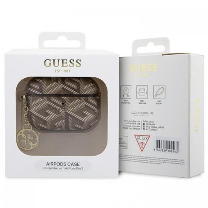 Guess - Guess AirPods Pro 2 Skal GCube Charm - Brun