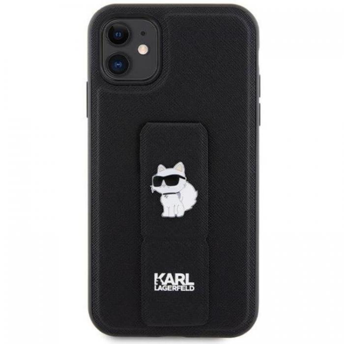 KARL LAGERFELD - KARL LAGERFELD iPhone 11/XR Mobilskal Gripstand Pins - Svart