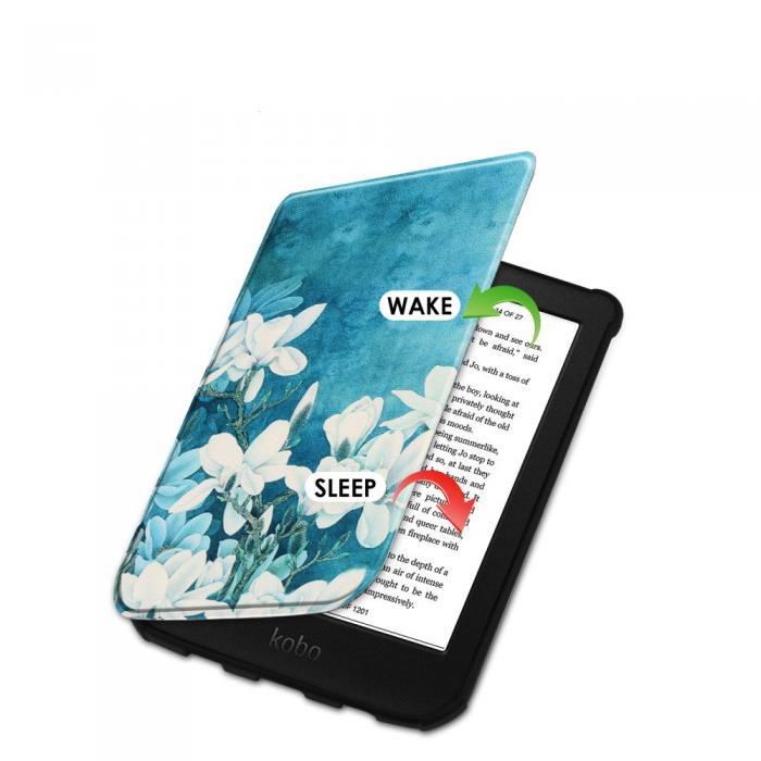 UTGATT1 - PocketBook Lux 4/5/HD 3 Fodral Smartcase - Magnolia